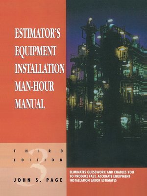cover image of Estimator's Equipment Installation Man-Hour Manual